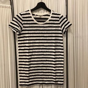 EUC Guess Monietta Striped Lace Tshirt - Size XS